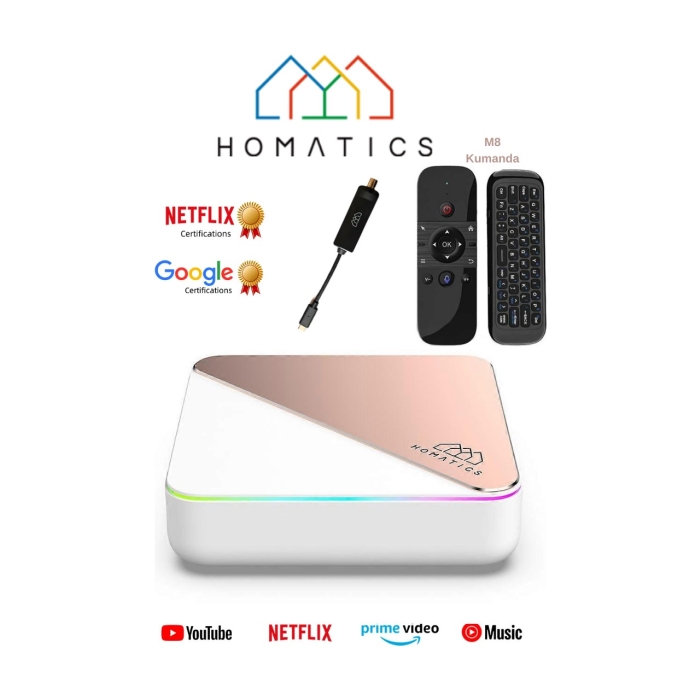 Homatics Box Rhd Homatics Box R 4k Plus Rose Gold Android -14 Tv Box | 4gb/32gb + M8 Air ...