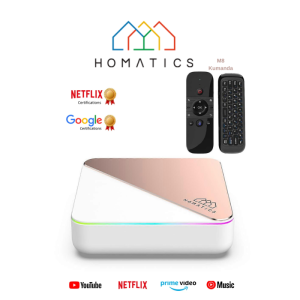 Homatics Box R 4k Plus Lisanslı Android Tv Box | 4gb Ram - 32gb | Rose Gold + M8 Air Mouse Kumanda