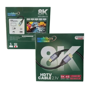 MUTLTİBOX HDMI 25METRE CABLE 2.1V 8K@60HZ 48GBPS DYNAMİC HDR